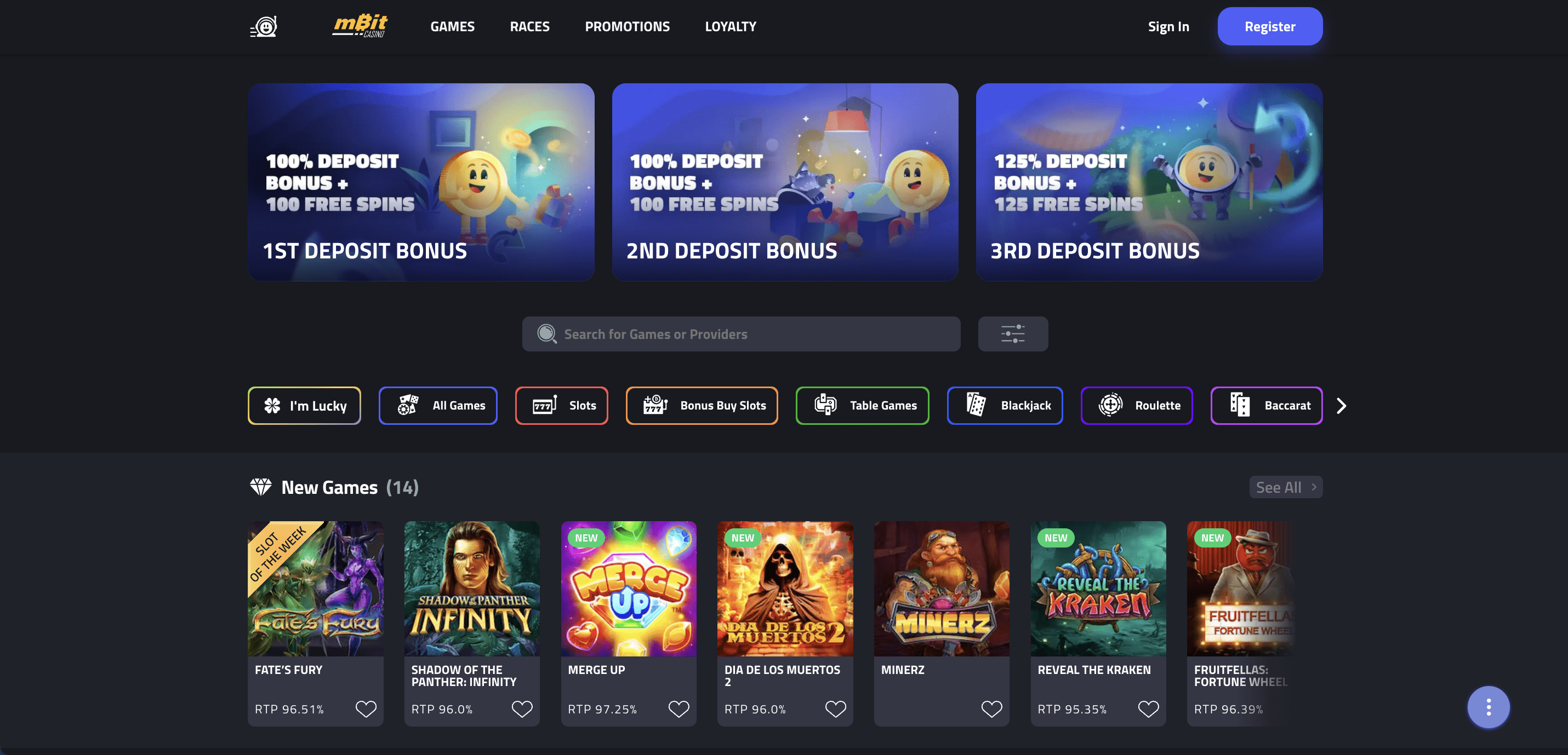 mbit casino website