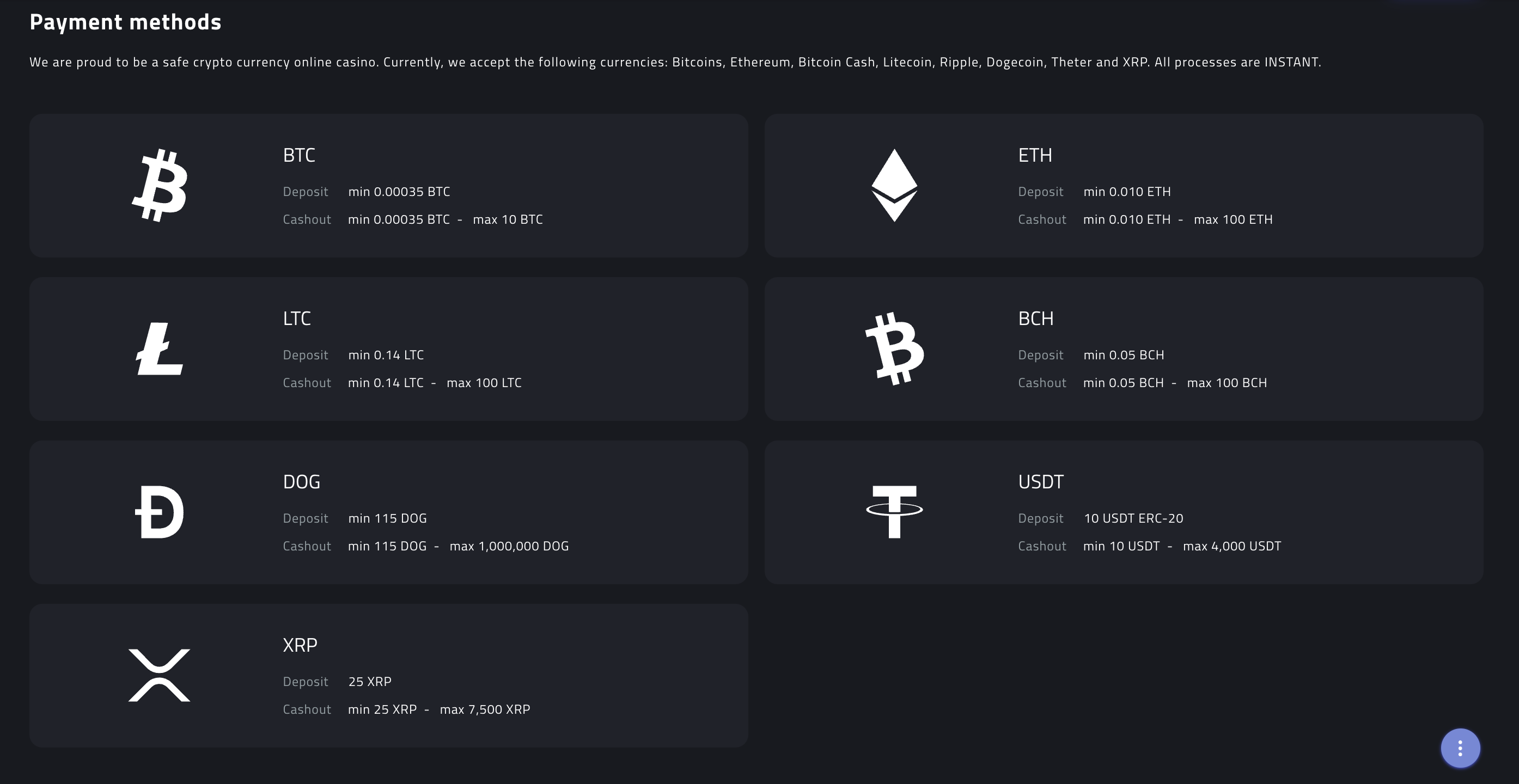 mBit casino Crypto Payments & Withdrawals