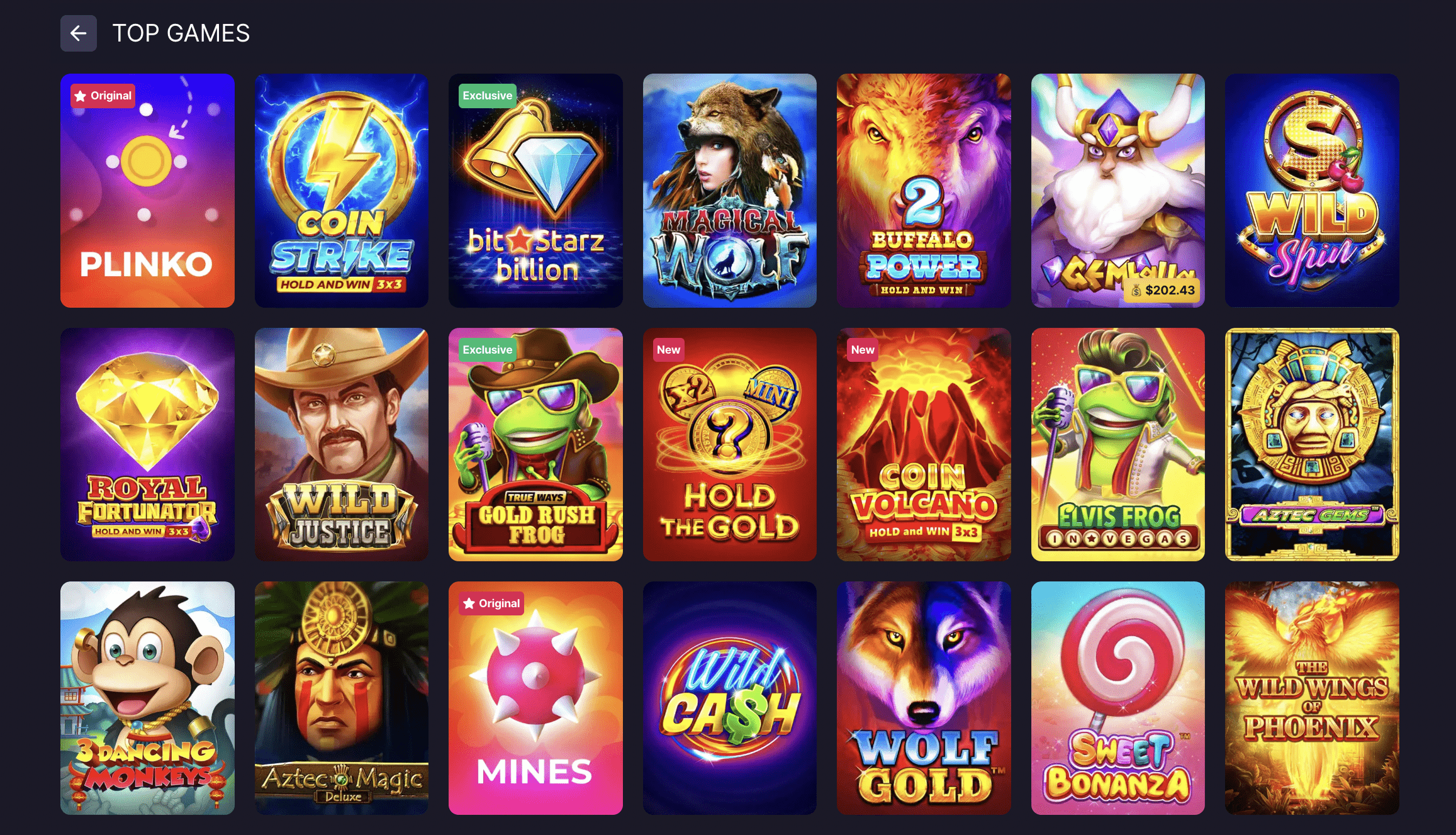 BitStarz Casino Game Selection & Software Providers