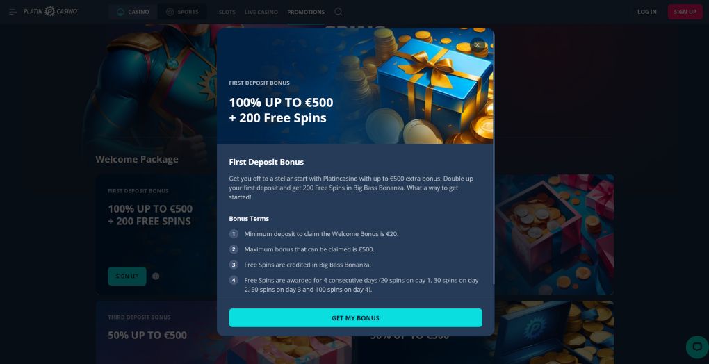 Platin Casino Free Spins