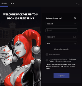 mirax casino review - sign up