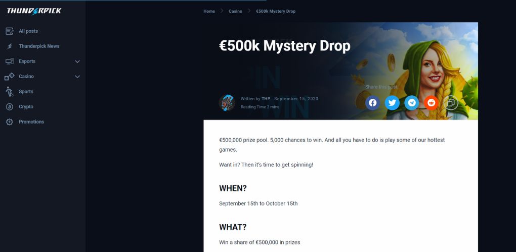 Thunderpick 500K Mystery Drop