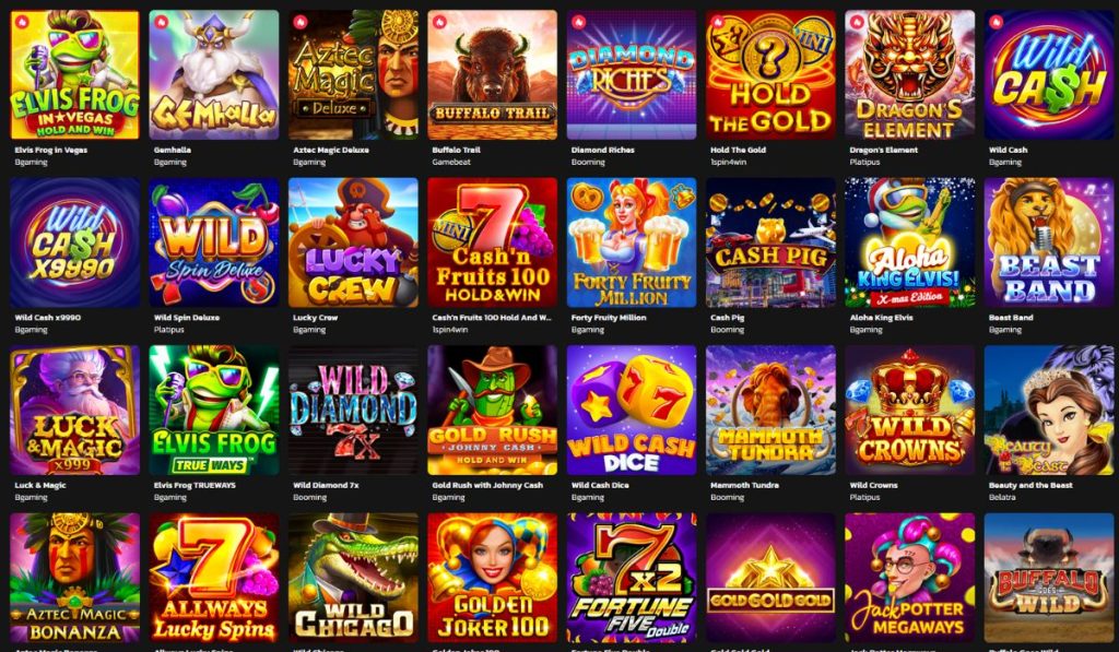 Accepted Games for WildCoins Casino Bonus