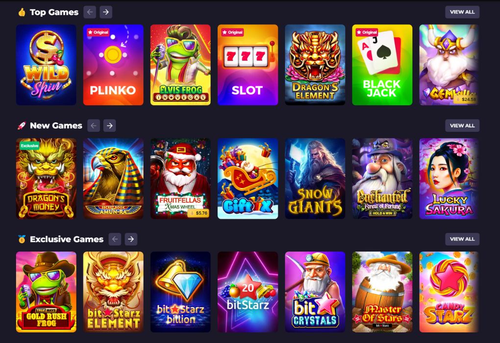 Accepted Games on BitStarz Casino