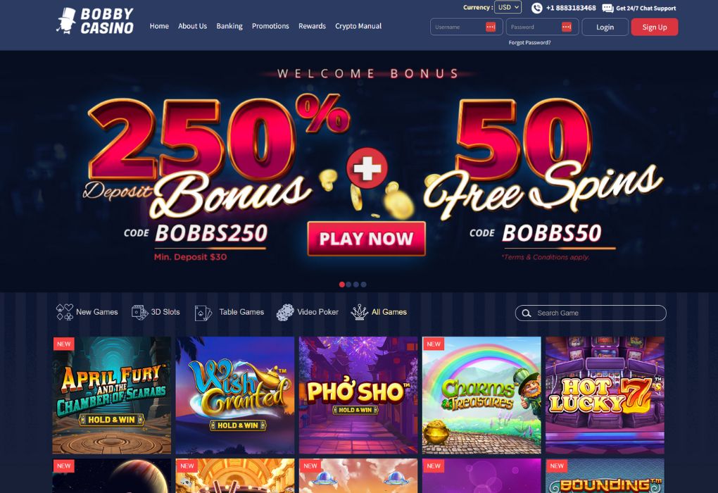 Bobby Casino Website Overview