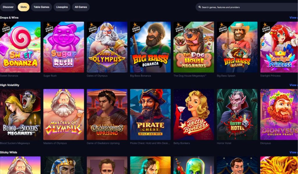 HighRoller Casino Accepted Games