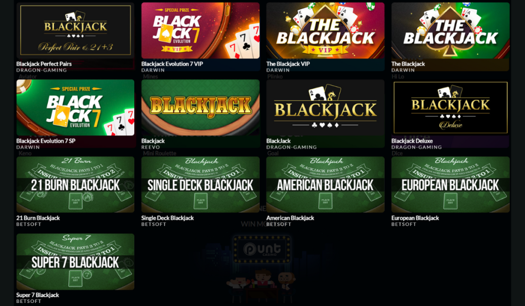 Punt Casino Crypto Blackjack